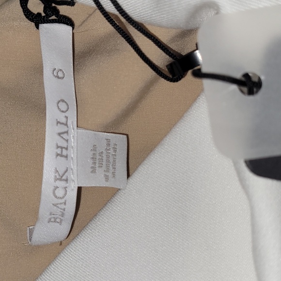 BLACK HALO☆ Cap- Sleeve Belted wide-leg Jumpsuit - Picture 11 of 14